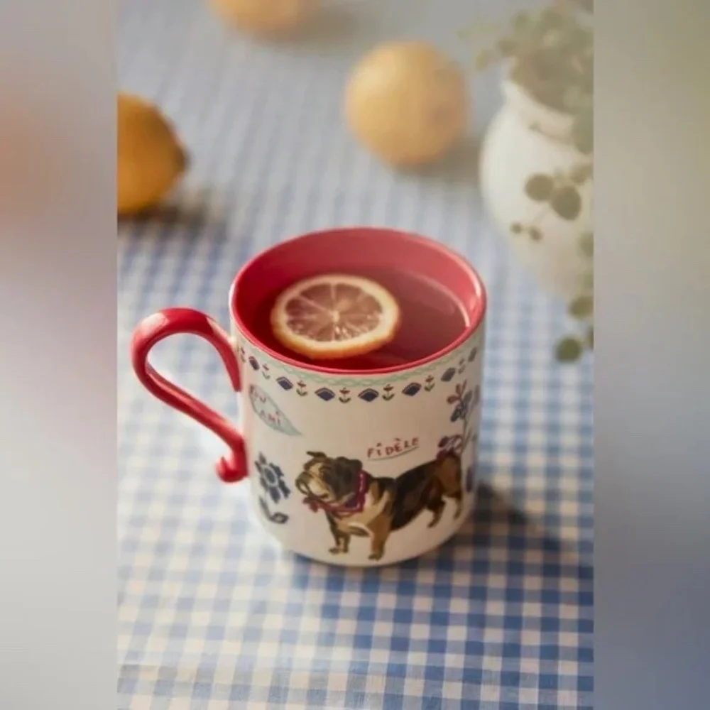 Anthropologie Nathalie Lete Heritage Mug Dog